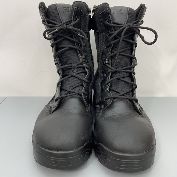 5.11 Tactical ATAC 2.0 8” Boots Combat Duty Side Zip Leather Black Mens 12 - Picture 4 of 15